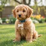 Cute fluffy dog named Luna - How to choose a new dog name_newdognames.com